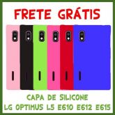 Capa Lg Optimus L3 L5 E610 E612 E615 Silicone + Frete Grátis